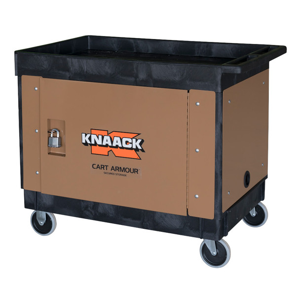 Knaack Cart Armour CA-03 security paneling for theft prevention, brown, black, fits Rubbermaid cart #9T67-00.