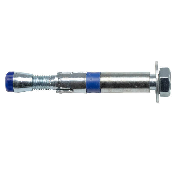 Werner Fall Protection A510004 10K swivel concrete bolt, silver with blue accents.
