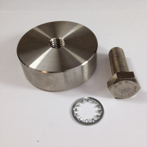 Werner Fall Protection A570006 Stainless Weld Puck Kit with G8 HH Bolt and Spiralock thread.