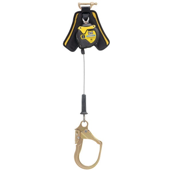 Werner Fall Protection R410008LE-SR 8ft Bantam Self-Retracting Lifeline with steel form hook, leading edge capability.
