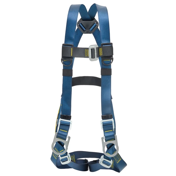 Werner H431002 Basewear Positioning (Back And Hip D-Rings) Harness, Universal / Slotted pass-through buckle on chest and leg straps