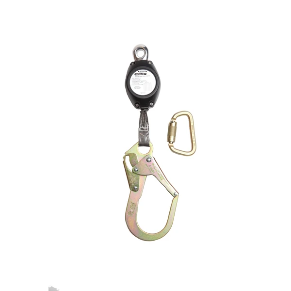 Werner Fall Protection R530007-SR Baseline 7' web self-retracting lifeline with steel rebar hook.