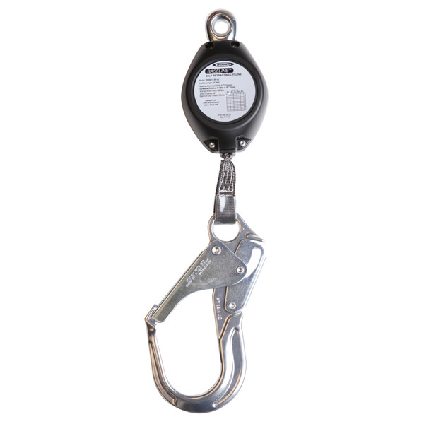 Werner R530011-R Baseline 11' Web Self-Retracting Lifeline with Aluminum Rebar Hook