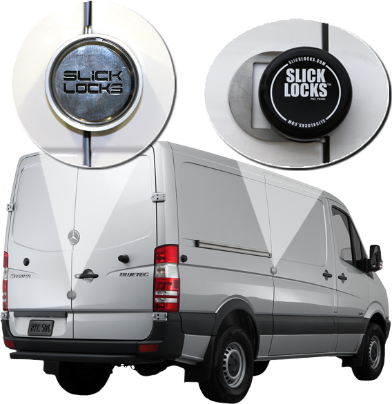 Slick Lock Model No. SP-19-FVK-DBL-SLIDE-TK | Mercedes Sprinter Complete Turn Key Kit (Double Slide) - 2019