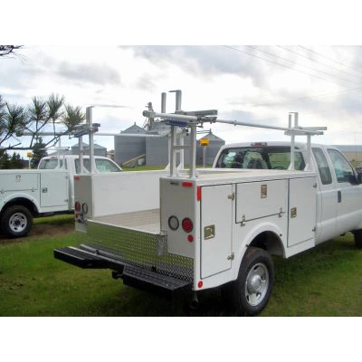 Prime Design UXR-001-E utility truck with 16-inch UTB base and Rotating Rack installed.