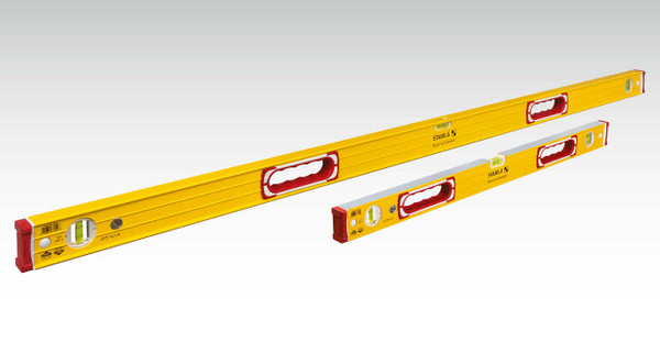 Stabila 37832 Type 196 Tiler Set construction levels in yellow and red color.