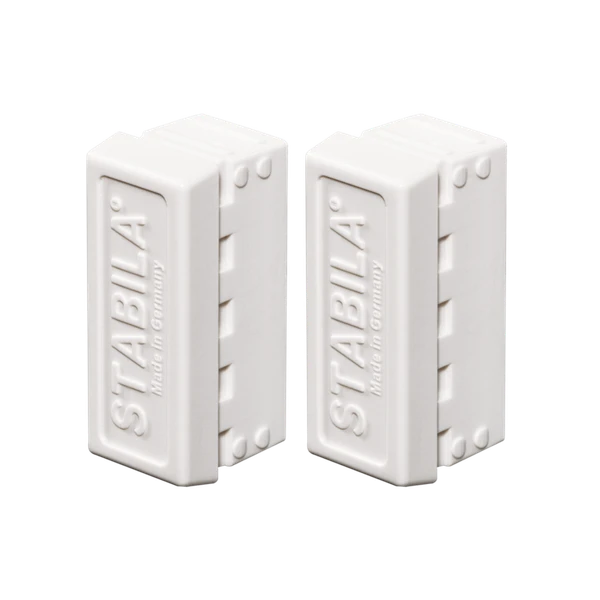 Stabila 20035 Measuring Stick End Caps, white, protectors for measuring sticks, Stabila brand measuring stick protectors.