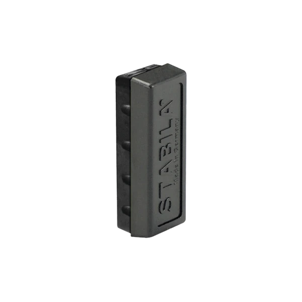 Stabila 20040 Type 70 Black End Caps, durable tool caps, Stabila brand, black color.