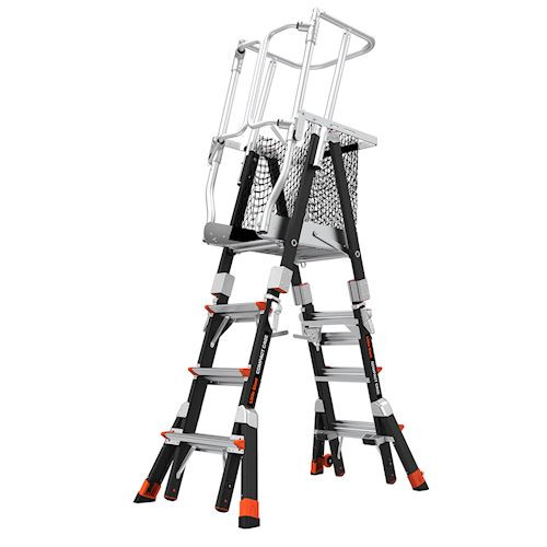 Little Giant Model 19504 | COMPACT CAGE, 4'-6' Model - ANSI Type IAA - 375 lb Rated,Fiberglass Adjustable Enclosed Elevated Platform