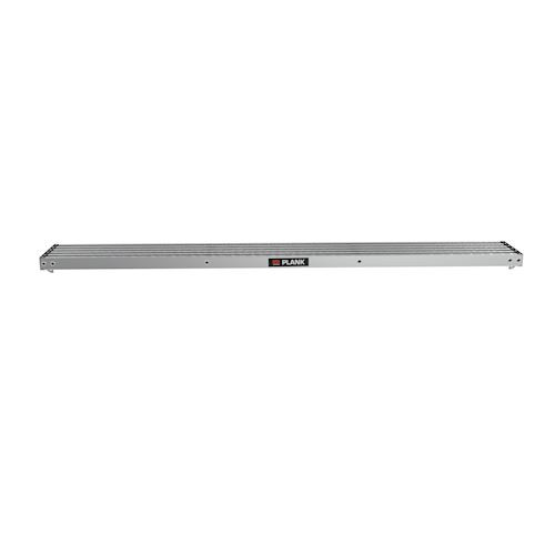 Little Giant 8-Foot Extension plank, aluminum ladder accessory, 500 lb rated, two-person capacity, silver color.