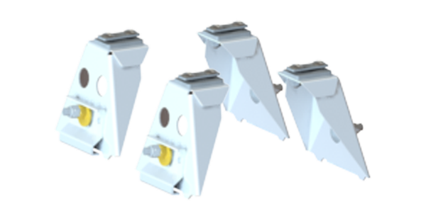 Adrian White GMC Savanna Chevrolet Express Mounting Bracket Kit 4-Pack GMMBK4W.
