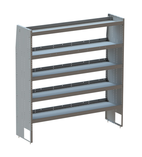 Adrian 60" 5-Shelf Unit for Sprinter Van Accessories, Heavy Duty shelving for Mid & High Roof.