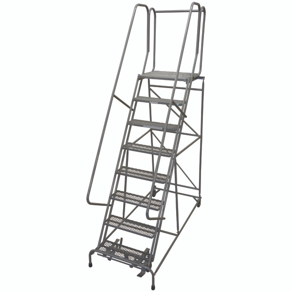 Cotterman Series 1000 Rolling Ladder / 24" Tread Width / 59 Degree Climb Angle / A3 Tread