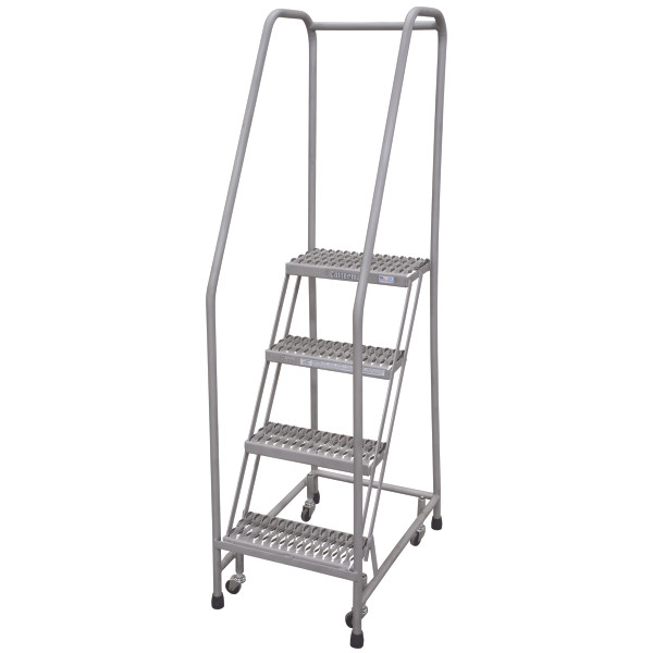 Cotterman Series 1000 Rolling Ladder, 16" tread, 59 degree industrial climb angle, A1 tread, Cotterman brand.