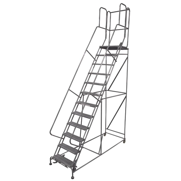 Cotterman Series 1500 Rolling Ladder, sturdy ladder with 30" tread width, A3 tread, 59 degree climb angle.