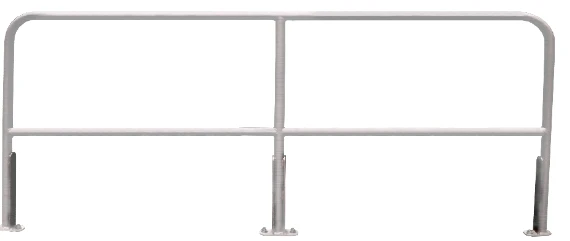 Cotterman AR7 Bolt-On Aluminum Railing, 7 Foot, silver, Bolt-On installation, by Cotterman brand.