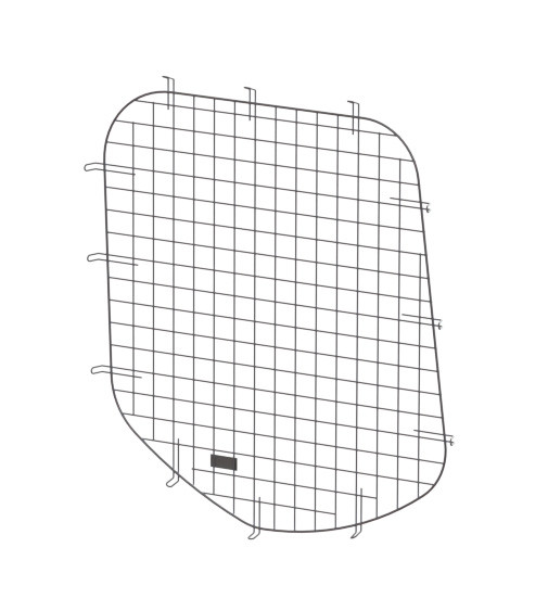 Adrian 60-161 Sliding Door Security Screen, Driver Side / Sprinter