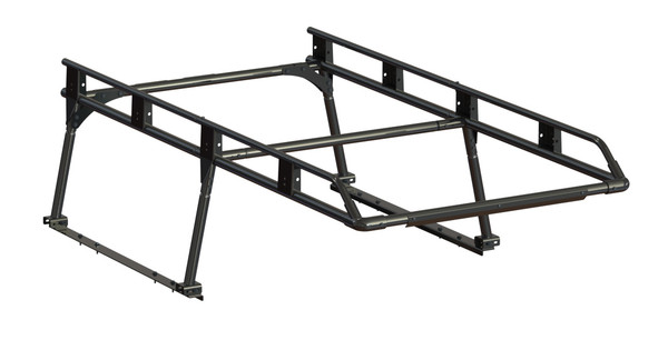 Adrian MSLR2-6FE Load Runner Rack Ext. Cab, for pick-up truck cab, black metal cargo carrier.