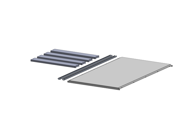 Adrian TRK7523W Truck Cap Roof Kit, 6.3' Bed