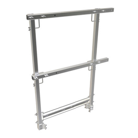 MetalTech M-SGAEW Wide End Guardrail with Toeboard Assembly