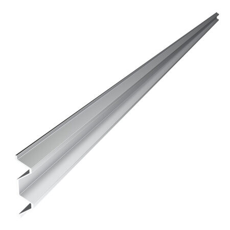MetalTech M-SGAT13 Aluminium Toeboard 13', for workplace safety, silver in color, by MetalTech brand.