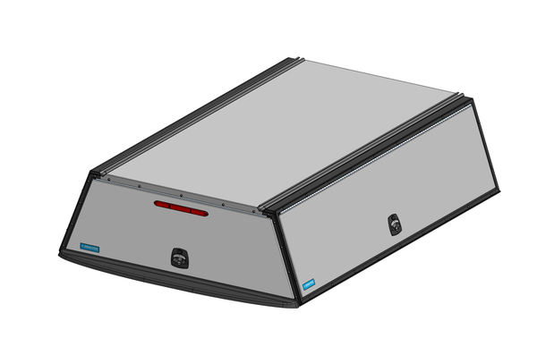 Adrian TFKRAM196HM23W Adrian 23" Truck Cap, RAM 1500/2500/3500 8' Bed, White