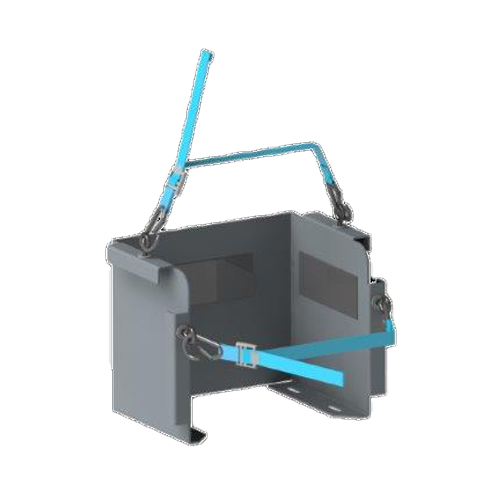 Adrian 130TRV T Single Shelf Compact Tank Organizer, gray, vertical storage for 30lb tanks.