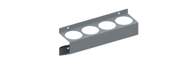 Adrian ACH4-10 4-Slot gray spray can holder, Adrian brand aerosol holder.