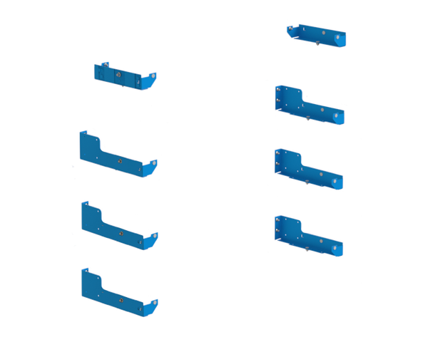 Adrian AECK2T14A4 14" End Cap Kit, 4-Sets, blue vehicle roof enhancement parts.