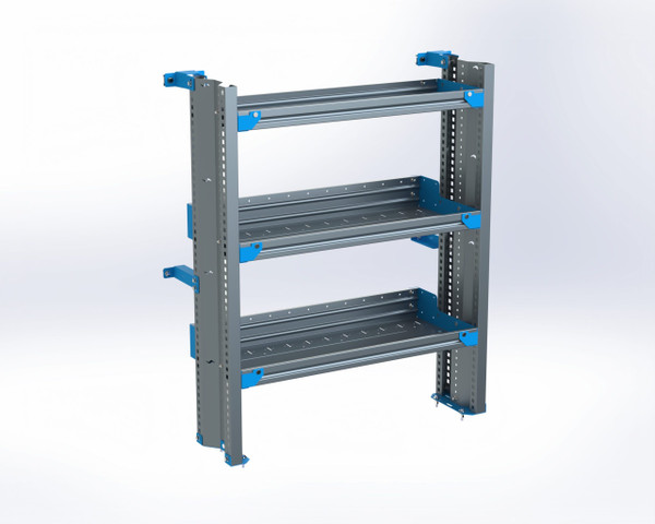 Adrian AS-2T1436FTLA 3-Shelf Unit, Tank Rack Use, 14x36