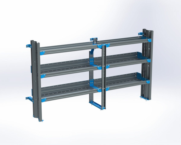 Adrian AS-2T1478GMA 3-Shelf Unit, Tank Rack Use, 14x78 (R42/F36) / Express & Savana 135″ / Drivers Side