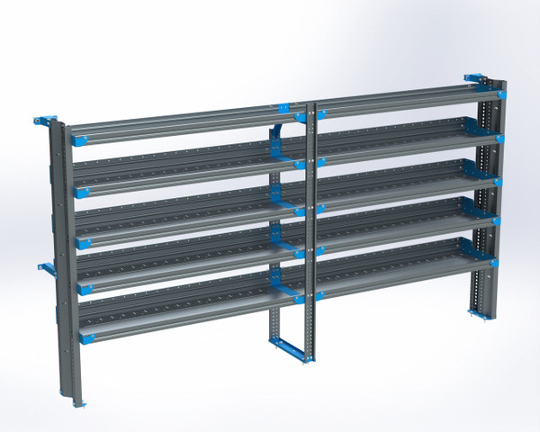 Adrian AS-2T16120PMHA 5-Shelf Unit, Tank Rack Use, 16x120 (R60/F60) / ProMaster High Roof 159" Ext