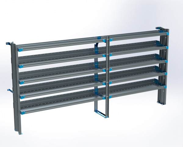 Adrian AS-2T16132PMHA 5-Shelf Unit, 16x132 (R72/F60) / ProMaster High Roof 159" Ext