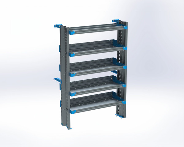 Adrian AS-2T1642PMHA 5-Shelf Unit, 16x42 / ProMaster High Roof 136"