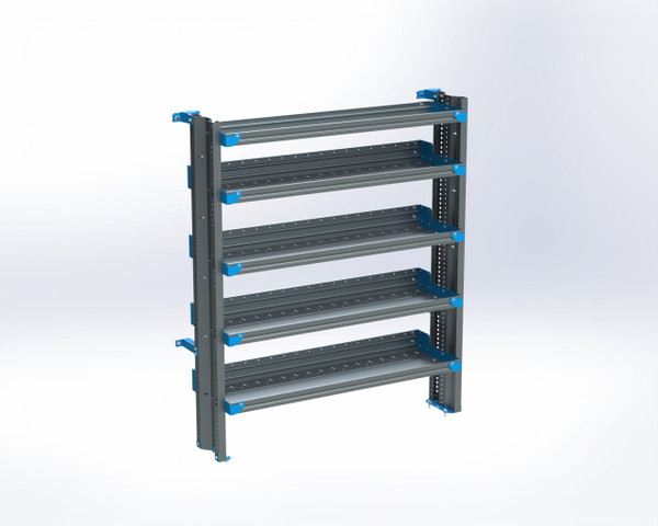 Adrian AS-2T1654FTHA 5-Shelf Unit, Tank Rack Use, 16x54 / Transit High Roof 148"