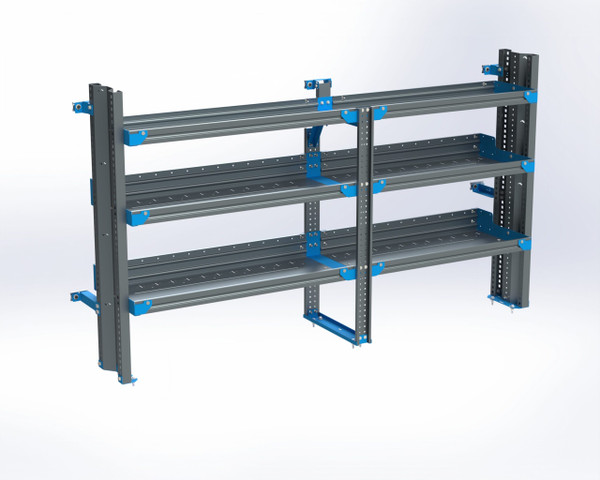 Adrian AS-2T1678GMA 3-Shelf Unit, Tank Rack Use, 16x78 (R42/F36) / Express & Savana 135"