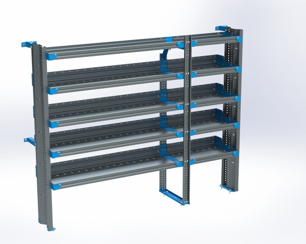 Adrian AS-2T1678PMHA 5-Shelf Unit, 16x78 (R54/F42) / ProMaster High Roof 159" Ext