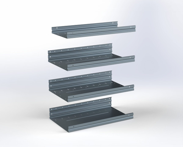 Adrian ASFK2T1630G4 4-Shelf Kit, 16 x 30 / Transit Mid Roof, ProMaster Low Roof, Sprinter Std Roof