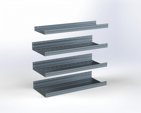 Adrian ASFK2T1642G4 4-Shelf Kit for service van storage, 16 x 42, ProMaster Low Roof.