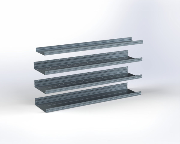 Adrian ASFK2T1672G4 4-Shelf Kit, 16 x 72 / Transit Mid Roof, ProMaster Low Roof, Sprinter Standard Roof 144"