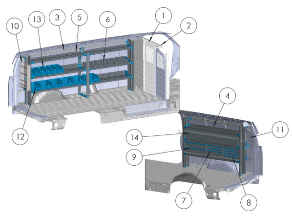 Adrian ELE-GM-155 Electrical Starter Package, GM Express/Savana, 155 WB