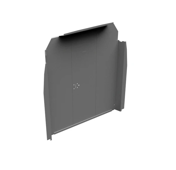 Adrian S1M1C1SPH2 gray Vehicle Safety Partition panel kit for Sprinter High Roofs.