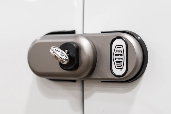 Legend SL2-021-002 SecuriLock Van Lock Deadlock in silver, enhancing Van Security with Legend branding.