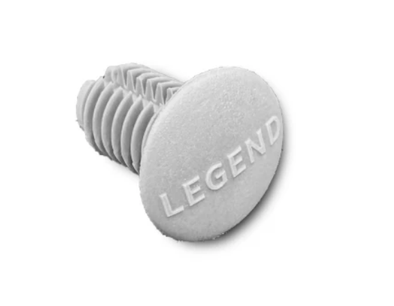 Legend LHKG-0003 Hardware 100 Econolite Grey Rivets