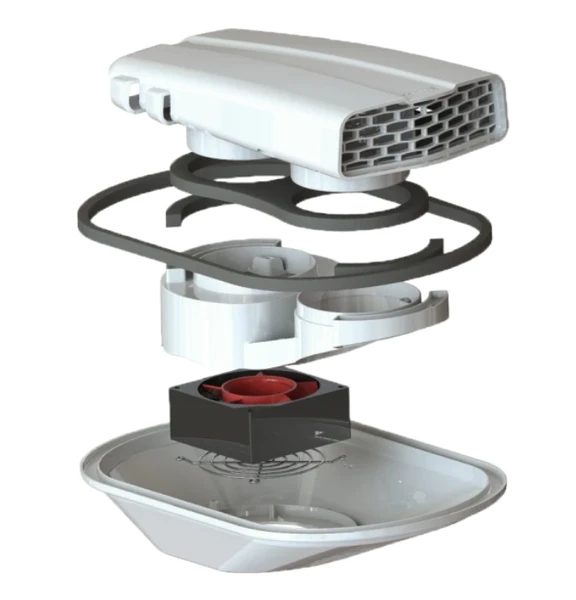Legend LF-VRE-K1 VanFan Electric Vent Kit, white, for commercial vehicle ventilation.