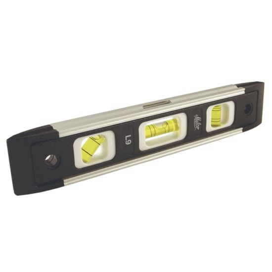 Malco L9M Level Torpedo Magnet 9" construction level tool by Malco Tool brand in black color.