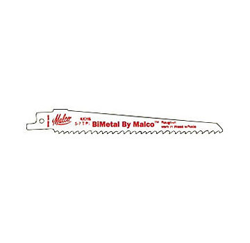 Malco 4KH6 Reciprocating Saw Blade, Bimetal, durable saw blade, 6L, 5 pack, Malco Tool.