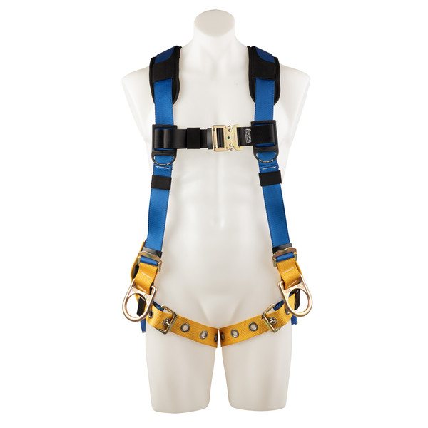 Werner H33200XXQP LITEFIT PLUS Positioning Harness, Tongue Buckle Legs, Quick Connect Chest, Shoulder Backpad