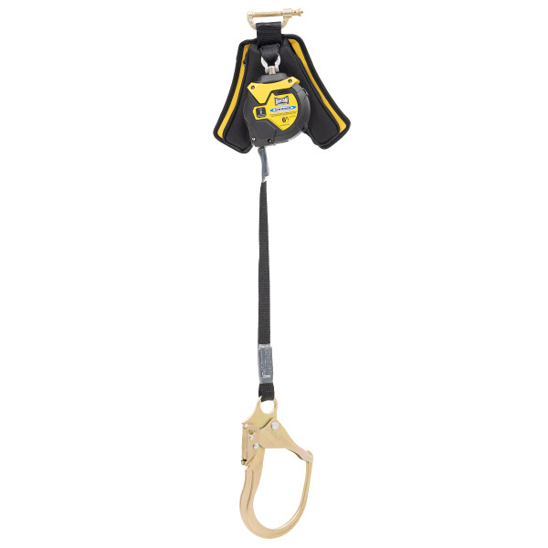 Werner Fall Protection R430006LE-SR 6ft Bantam Web Self-Retracting Lifeline with steel form hook.