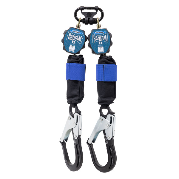 Werner R431006-R 2 - Bantam R430006-R SRL's with A100341 Twinleg Carabiner Adapter